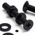 20x Black PP Countersunk Plastic Screws & Bolts M6 x 40mm, Nuts & Washers