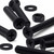 20x Black PP Countersunk Plastic Screws & Bolts M6 x 40mm, Nuts & Washers