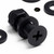 20x Black PP Countersunk Plastic Screws & Bolts M6 x 20mm, Nuts & Washers