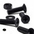 20x Black PP Countersunk Plastic Screws & Bolts M6 x 20mm, Nuts & Washers