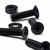 20x Black PP Countersunk Plastic Screws & Bolts M6 x 20mm, Nuts & Washers