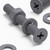 20x Grey, Countersunk Cross Head, (PP), M6 x 40mm, Plastic Bolts, Nuts & Washers - Screws