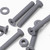 20x Grey, Countersunk Cross Head, (PP), M6 x 40 mm, Plastic Bolts, Nuts & Washers - Screws