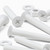 20x White PP Countersunk Plastic Screws & Bolts M6 x 40mm, Nuts & Washers