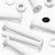 20x White PP Countersunk Plastic Screws & Bolts M6 x 40mm, Nuts & Washers