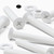 20x White PP Countersunk Plastic Screws & Bolts M6 x 40 mm, Nuts & Washers