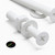20x White, Countersunk Cross Head, (PP), M3 x 20 mm, Plastic Bolts, Nuts & Washers - Screws