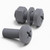 20x Grey PP Pan Head Cross Plastic Screws & Bolts M8 x 20mm, Nuts & Washers