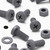 20x Grey Cross Pan Head (PP) M8 x 20 mm Plastic Bolts, Nuts & Washers - Screws