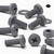20x Grey PP Pan Head Cross Plastic Screws & Bolts M8 x 20mm, Nuts & Washers