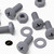 20x Grey PP Pan Head Cross Plastic Screws & Bolts M8 x 20mm, Nuts & Washers
