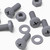20x Grey Cross Pan Head (PP) M8 x 20 mm Plastic Bolts, Nuts & Washers - Screws