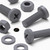 20x Grey PP Pan Head Cross Plastic Screws & Bolts M6 x 20mm, Nuts & Washers