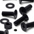 20x Black PP Countersunk Plastic Screws & Bolts M8 x 20mm, Nuts & Washers