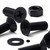 20x Black PP Countersunk Plastic Screws & Bolts M8 x 20 mm, Nuts & Washers