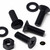 20x Black PP Countersunk Plastic Screws & Bolts M8 x 20mm, Nuts & Washers