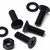 20x Black PP Countersunk Plastic Screws & Bolts M8 x 20 mm, Nuts & Washers