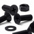 20x Black PP Countersunk Plastic Screws & Bolts M8 x 20 mm, Nuts & Washers
