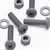 20x Grey PP Pan Head Cross Plastic Screws & Bolts M5 x 20mm, Nuts & Washers
