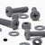 20x Grey PP Pan Head Cross Plastic Screws & Bolts M5 x 20mm, Nuts & Washers