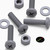 20x Grey PP Pan Head Cross Plastic Screws & Bolts M5 x 20 mm, Nuts & Washers