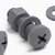 20x Grey PP Pan Head Cross Plastic Screws & Bolts M5 x 20mm, Nuts & Washers