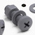 20x Grey PP Pan Head Cross Plastic Screws & Bolts M5 x 20mm, Nuts & Washers
