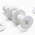 20x White, Countersunk Cross Head, (PP), M4 x 20 mm, Plastic Bolts, Nuts & Washers - Screws