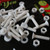 20x White, Countersunk Cross Head, (PP), M4 x 20mm, Plastic Bolts, Nuts & Washers - Screws