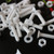 20x White, Countersunk Cross Head, (PP), M4 x 20mm, Plastic Bolts, Nuts & Washers - Screws