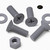20x Grey PP Countersunk Plastic Screws & Bolts M8 x 20mm, Nuts & Washers