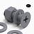 20x Grey PP Countersunk Plastic Screws & Bolts M8 x 20mm, Nuts & Washers