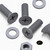 20x Grey PP Countersunk Plastic Screws & Bolts M8 x 20mm, Nuts & Washers