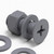 20x Grey, Countersunk Cross Head, (PP), M8 x 20mm, Plastic Bolts, Nuts & Washers - Screws