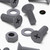 20x Grey PP Countersunk Plastic Screws & Bolts M8 x 20mm, Nuts & Washers