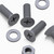 20x Grey, Countersunk Cross Head, (PP), M8 x 20 mm, Plastic Bolts, Nuts & Washers - Screws