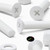 20x White PP Countersunk Plastic Screws & Bolts M5 x 20mm, Nuts & Washers
