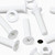 20x White, Countersunk Cross Head, (PP), M5 x 20 mm, Plastic Bolts, Nuts & Washers - Screws
