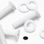 20x White PP Countersunk Plastic Screws & Bolts M5 x 20mm, Nuts & Washers