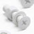 20x White PP Countersunk Plastic Screws & Bolts M5 x 20mm, Nuts & Washers