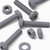 20x Grey PP Pan Head Cross Plastic Screws & Bolts M4 x 20mm, Nuts & Washers
