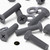 20x Grey PP Countersunk Plastic Screws & Bolts M5 x 20mm, Nuts & Washers