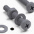 20x Grey PP Pan Head Cross Plastic Screws & Bolts M3 x 20mm, Nuts & Washers