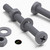 20x Grey PP Pan Head Cross Plastic Screws & Bolts M4 x 40mm, Nuts & Washers
