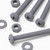 20x Grey PP Pan Head Cross Plastic Screws & Bolts M4 x 40mm, Nuts & Washers