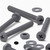 20x Grey Cross Pan Head (PP) M4 x 40mm Plastic Bolts, Nuts & Washers - Screws