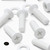 20x White PP Countersunk Plastic Screws & Bolts M6 x 20mm, Nuts & Washers