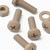 5x Natural PEEK Pan Head Plastic Screws & Bolts M6 x 20mm, Nuts & Washers