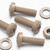 5x Natural PEEK Pan Head Plastic Screws & Bolts M6 x 20mm, Nuts & Washers