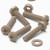 5x Natural PEEK Pan Head Plastic Screws & Bolts M4 x 20mm, Nuts & Washers